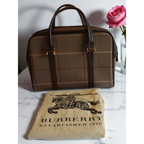 Burberry Khaki Vintage Boston Mini Handbag - Picture 2 of 16